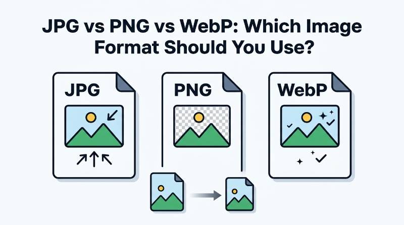 JPG vs PNG vs WebP: Which Image Format Should You Use